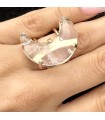 anillo Luna Double Cuarzo Cristal