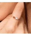 anillo Cornalina Heart Plata