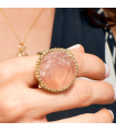 anillo Cuarzo Rosa Diva
