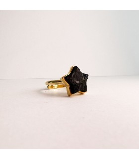 anillo Petite Turmalina Enchapado