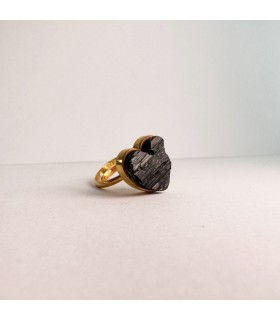 anillo Petite Turmalina Enchapado