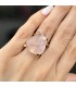 anillo Cuarzo Rosa Drop