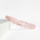 PULSERA BOLITAS CUARZO ROSA