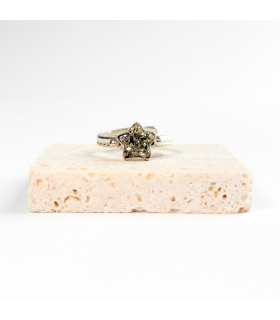 anillo Petite Mini Trenza Pirita Plata
