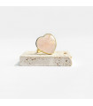 anillo Eternity Cuarzo Rosa