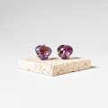 ARETES CURVED HEART - AMATISTA