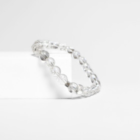 PULSERA BOLITAS CUARZO CRISTAL