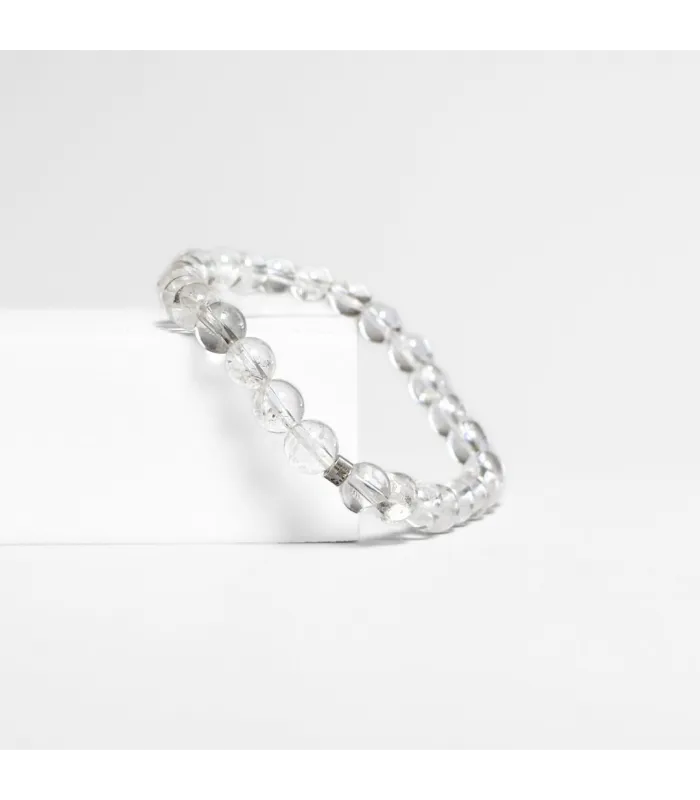 PULSERA BOLITAS CUARZO CRISTAL