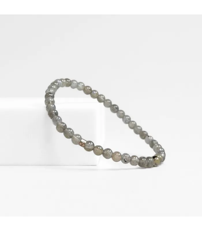 PULSERA BOLITAS LABRADORITA