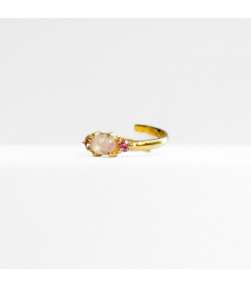 anillo Nubelle Cuarzo Rosa