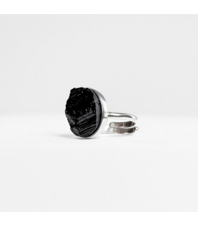 anillo Petite Turmalina Plata