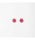 Aretes de Agata Rosa forma gotita