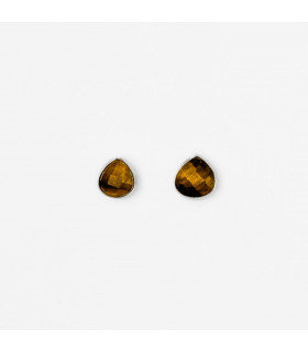 Aretes Ojo de Tigre forma de gotita
