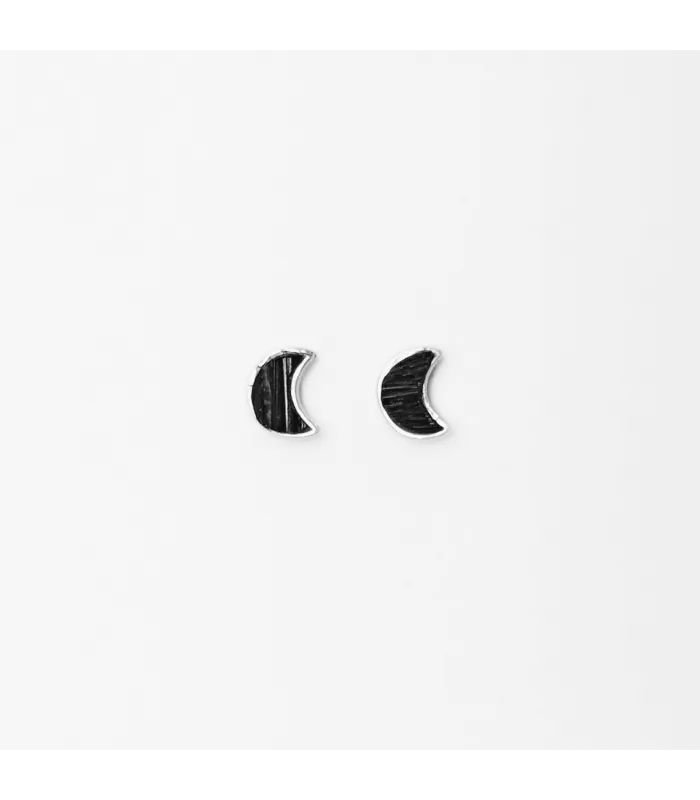 ARETES PETITE TURMALINA PLATA - LUNA