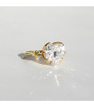 Anillo lou white topaz con mini white topaz