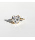 Anillo lou corazon white topaz