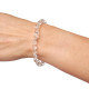 PULSERA BOLITAS CUARZO CRISTAL