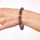 PULSERA BOLITAS AMATISTA