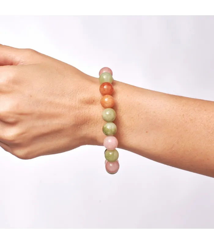 PULSERA BOLITAS CALCITA OTOÑAL