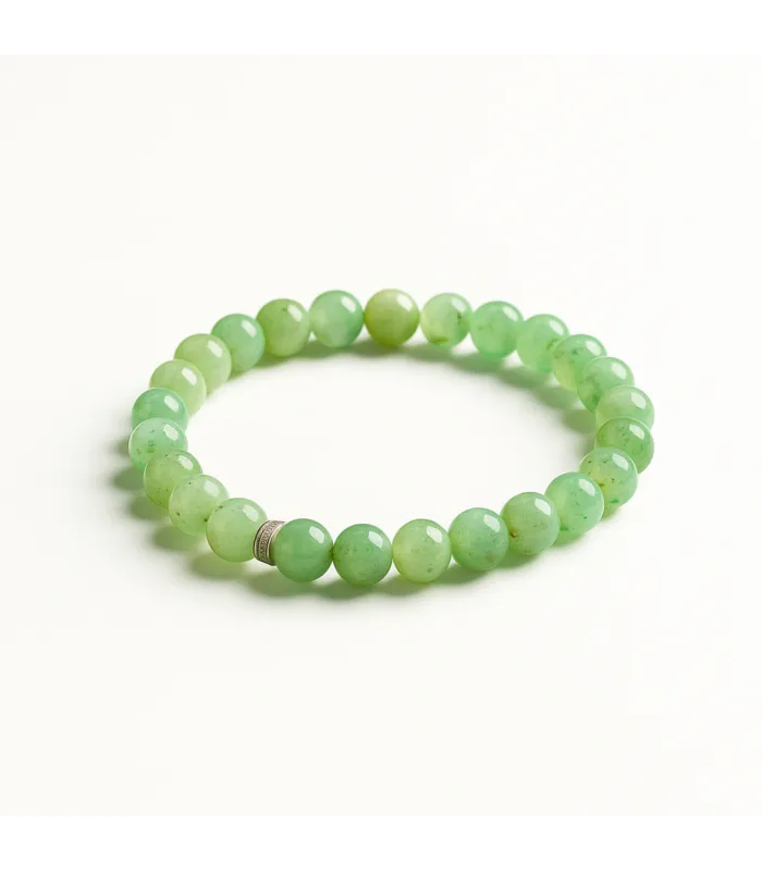 PULSERA BOLITAS CUARZO VERDE