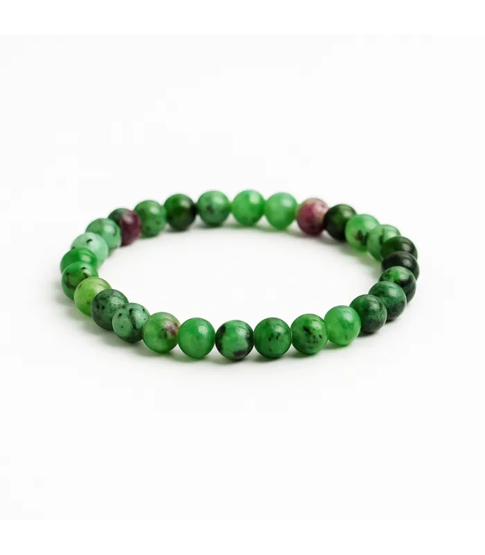 PULSERA BOLITAS RUBIZOICITA