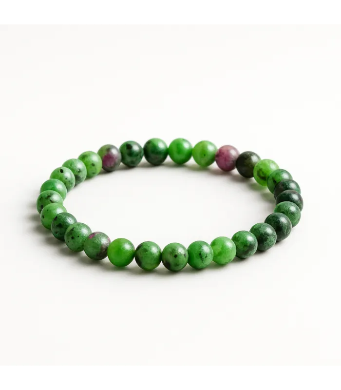 PULSERA BOLITAS RUBIZOICITA