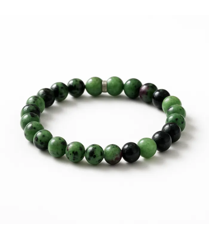 PULSERA BOLITAS RUBIZOICITA
