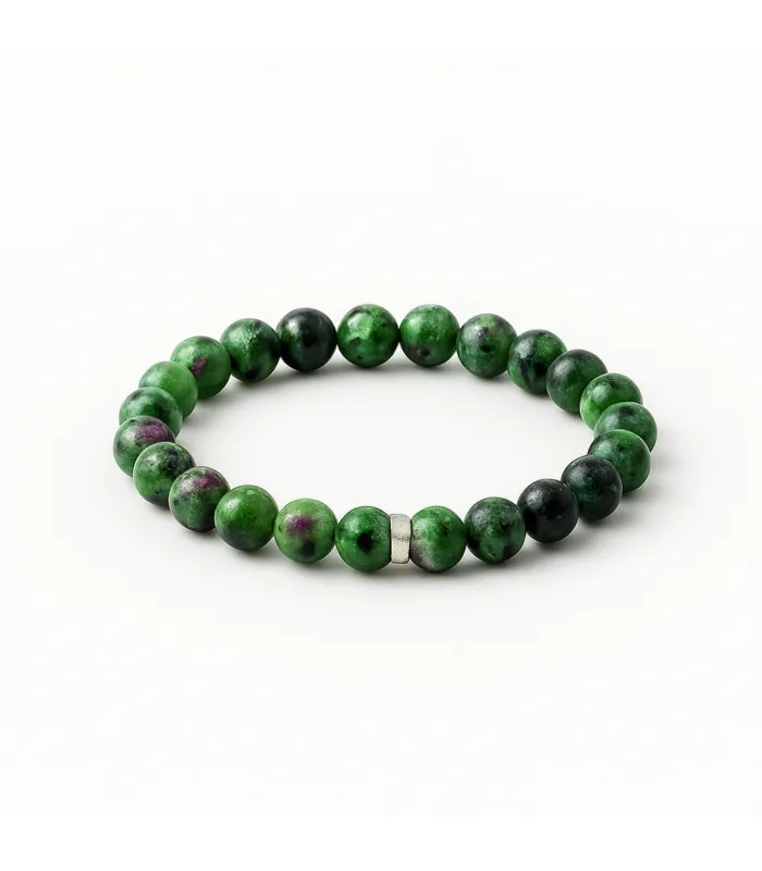 PULSERA BOLITAS RUBIZOICITA