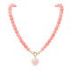 COLLAR BOLITAS CORAZON STRAWBERRY 45CM