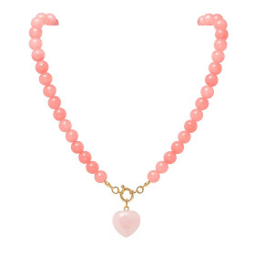 COLLAR BOLITAS CORAZON STRAWBERRY 45CM