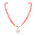 COLLAR BOLITAS CORAZON STRAWBERRY 45CM