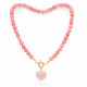 COLLAR BOLITAS CORAZON STRAWBERRY 45CM