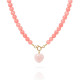 COLLAR BOLITAS CORAZON STRAWBERRY 45CM