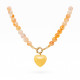 COLLAR BOLITAS CORAZON GOLDEN HEALER 45CM