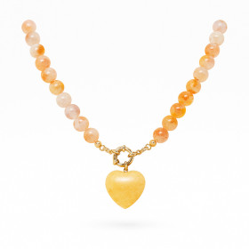 COLLAR BOLITAS CORAZON GOLDEN HEALER 45CM