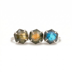 ANILLO AÑO NUEVO HEXAGONAL DE LABRADORITA