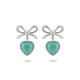 ARETES MAGIC GIFT PLATA - AMAZONITA