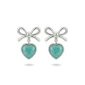 ARETES MAGIC GIFT PLATA - AMAZONITA