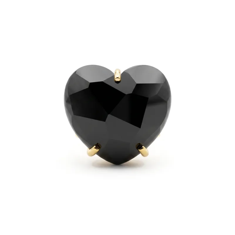 ANILLO CURVED HEART FACETADO - AMATISTA