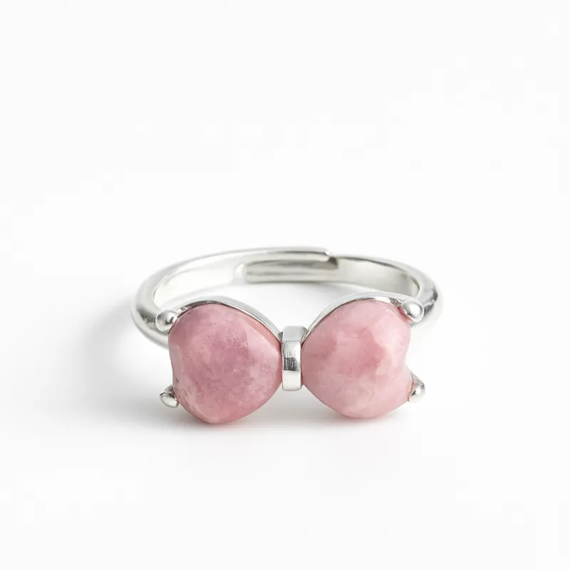 ANILLO LENGUAJE DEL CORAZON PLATA - RODONITA