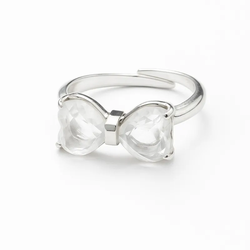 ANILLO LENGUAJE DEL CORAZON PLATA - CUARZO CRISTAL