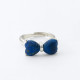 ANILLO LENGUAJE DEL CORAZON PLATA - LAPISLÁZULI