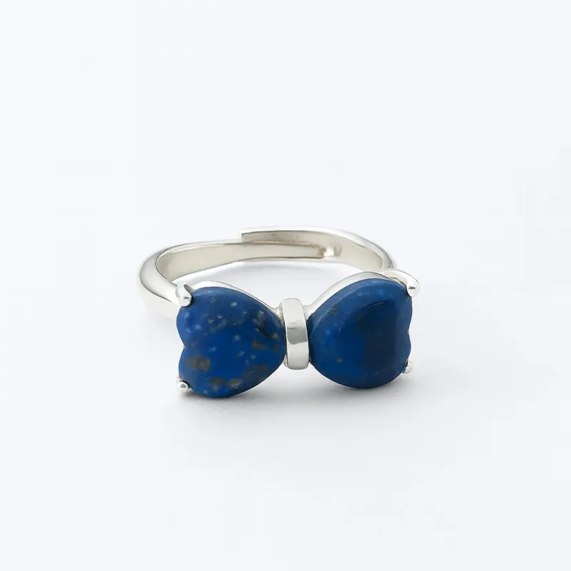 ANILLO LENGUAJE DEL CORAZON PLATA - LAPISLÁZULI