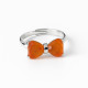 ANILLO LENGUAJE DEL CORAZON PLATA - CORNALINA