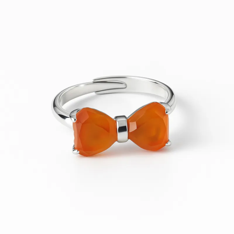 ANILLO LENGUAJE DEL CORAZON PLATA - CORNALINA