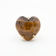 ANILLO CURVED HEART FACETADO - OJO DE TIGRE