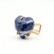 ANILLO CURVED HEART FACETADO - SODALITA
