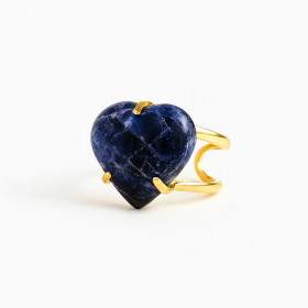 ANILLO CURVED HEART - SODALITA