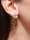 ARETES SUMMER PLATA - OJO DE TIGRE