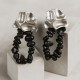 ARETES SUMMER PLATA - ONIX